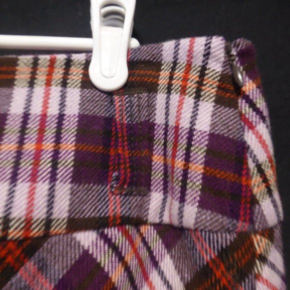 ESPRIT, plaid lined skirt with belt loops, side zip, size 8, BNWOT - Picture 4 of 16